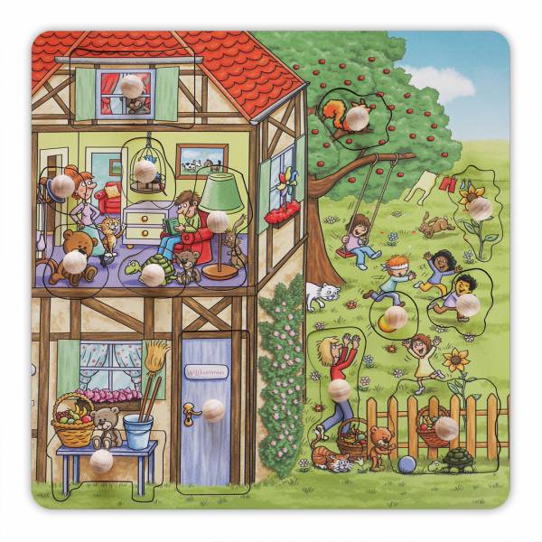 Stempel-Puzzle Unterm Apfelbaum