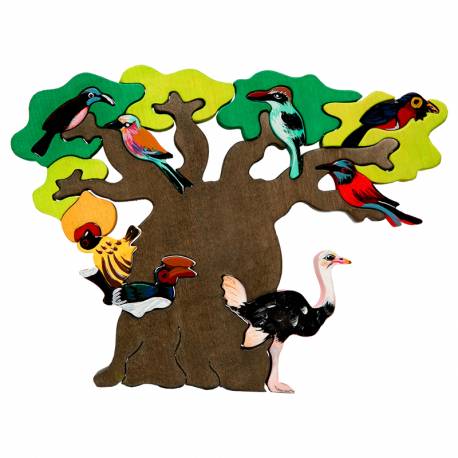 Puzzle Vogelbaum Afrika